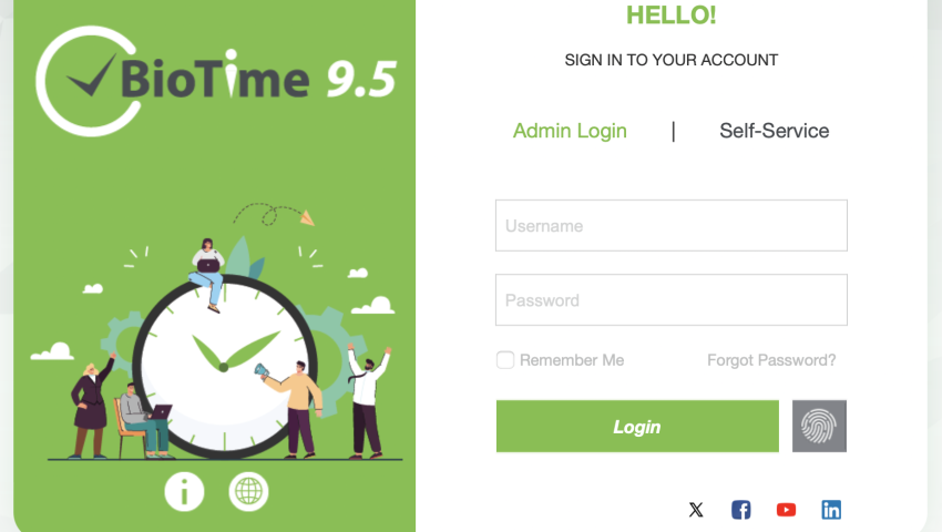BioTime Web-Based Time Management Software